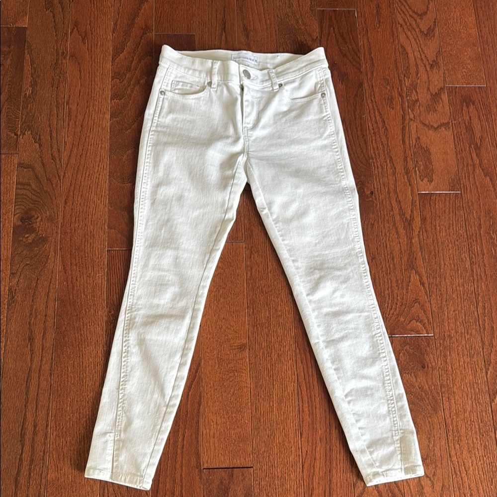 LOFT White Skinny Leg Jeans